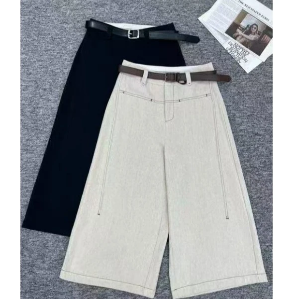 D31331南油爆款天丝百搭气质七分休闲女裤