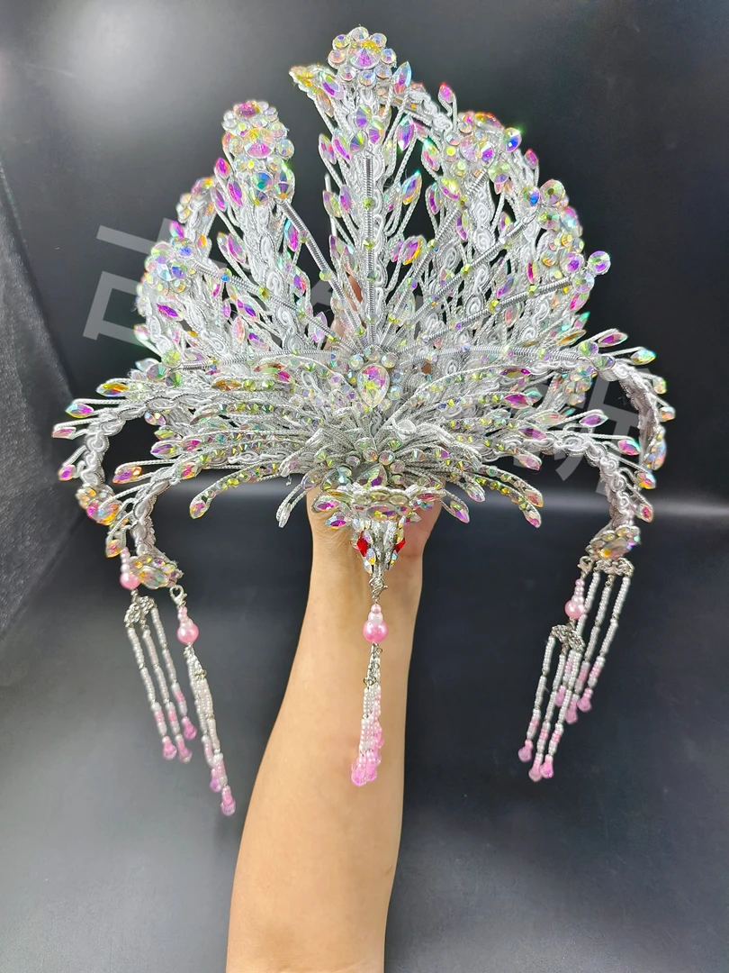 戏曲京剧越剧豫剧黄梅戏凤冠旦角青衣花旦妃子皇后头面【现货】