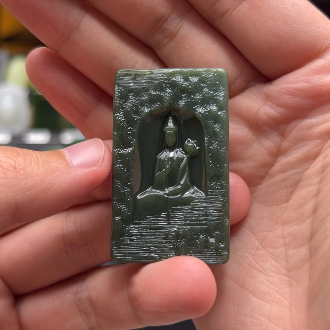 开***悟和田玉未镶嵌挂件