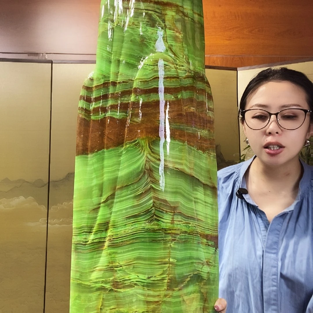 石材山水画作品摆件