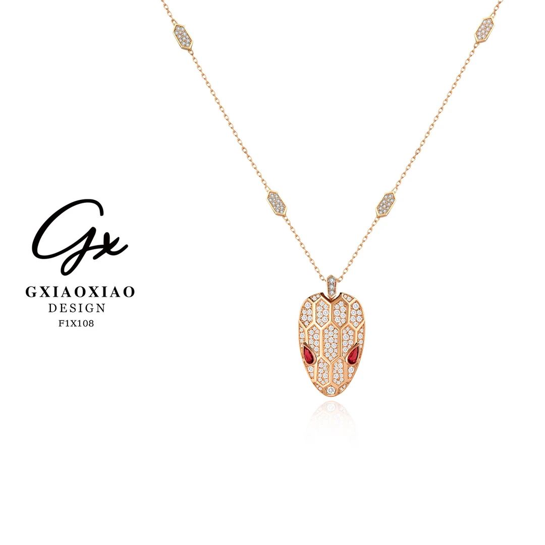 链子925银合成锆石 GXX 气质复古优雅时尚项链 F1X108 F1X109