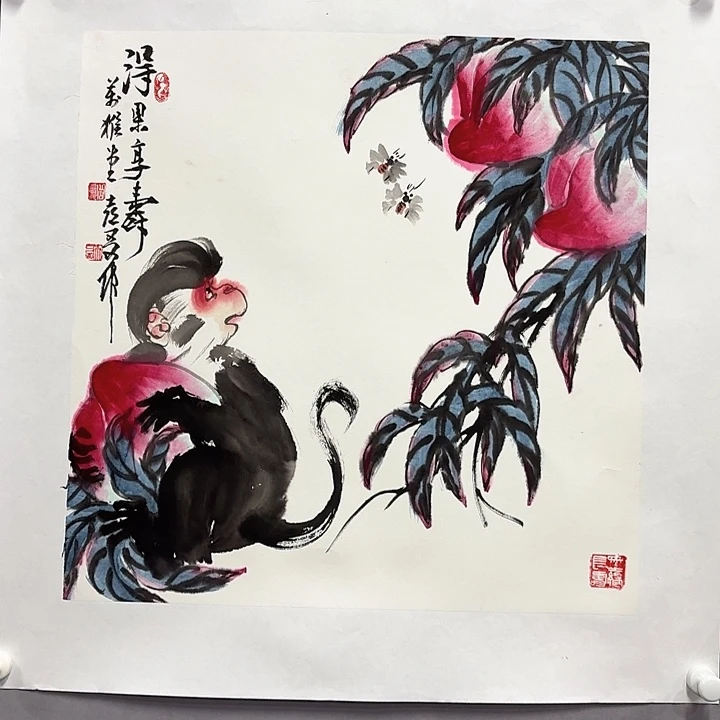 国画亲笔手绘放心去藏