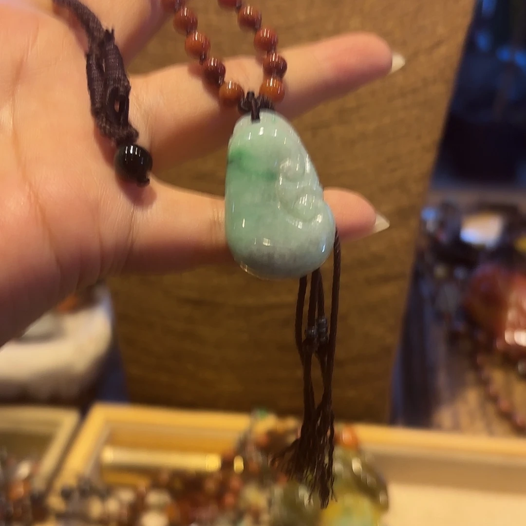 翡翠未镶嵌颈饰原创