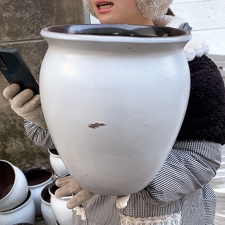 紫砂花盆大瑕疵口27高30