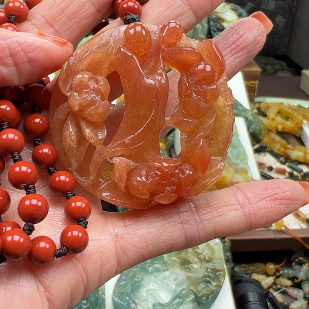 喜***雪岫玉未镶嵌挂件挂件