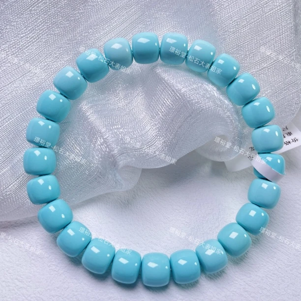 【松石大表姐家】湖北原矿小众珠宝绿松石（云水系列）手串