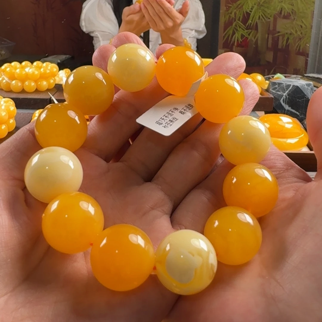 未镶嵌毛衣链蜜蜡