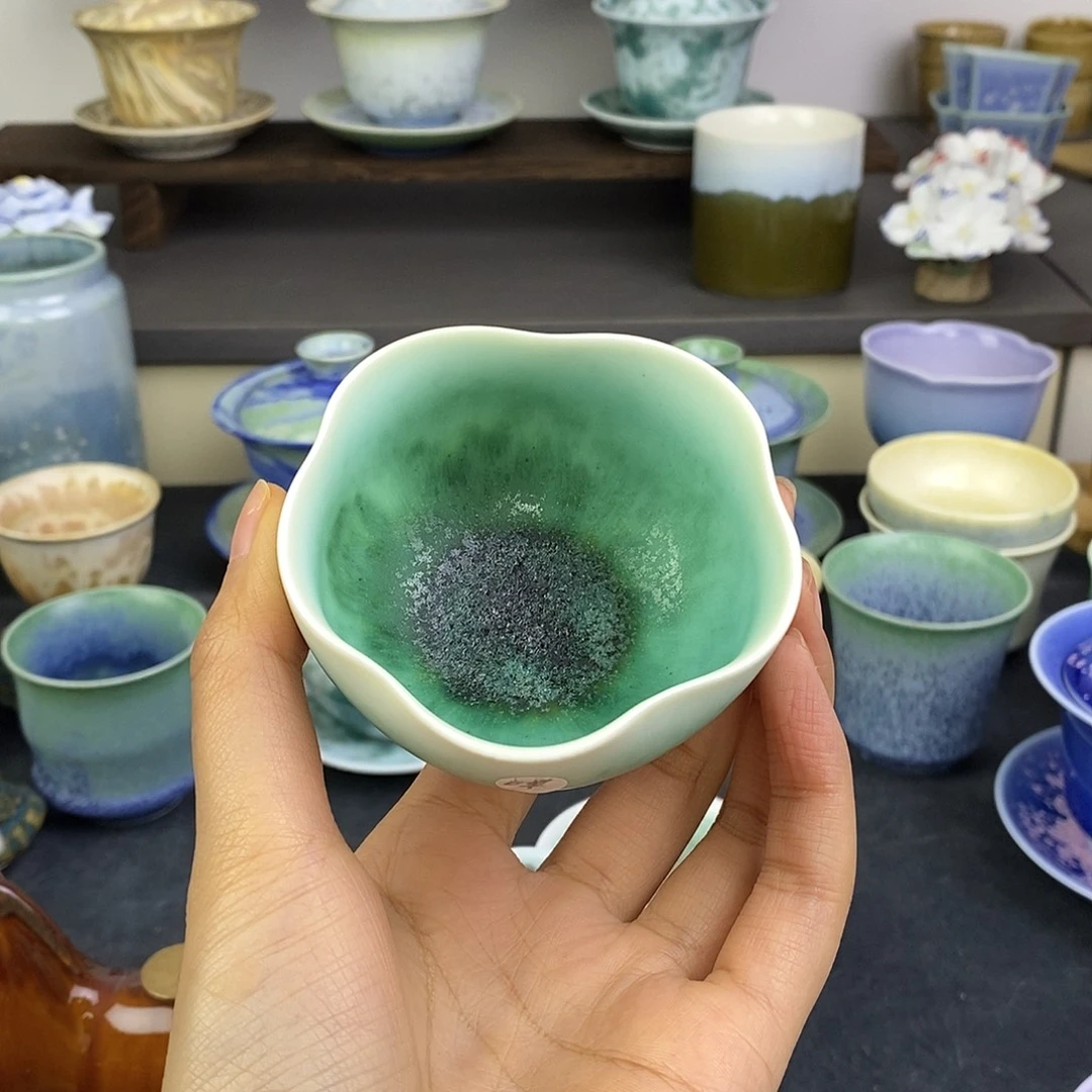 山***灯景德镇高温陶瓷茶杯