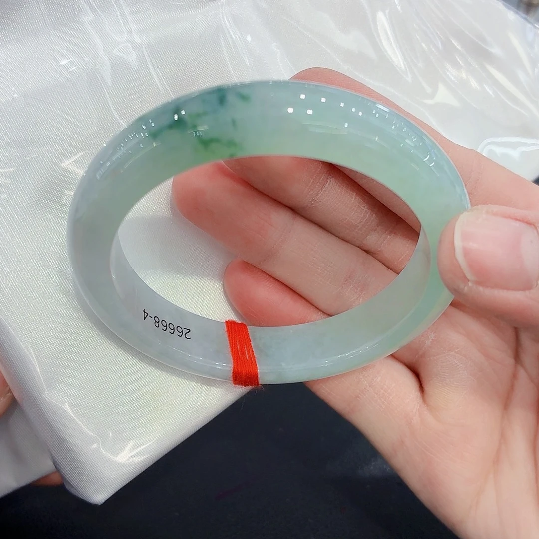 翡翠未镶嵌手镯翡翠55圈口（强推）