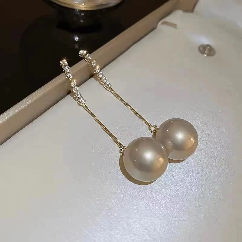 铜合金耳饰 【流光影】气质时尚百搭简约长款-600