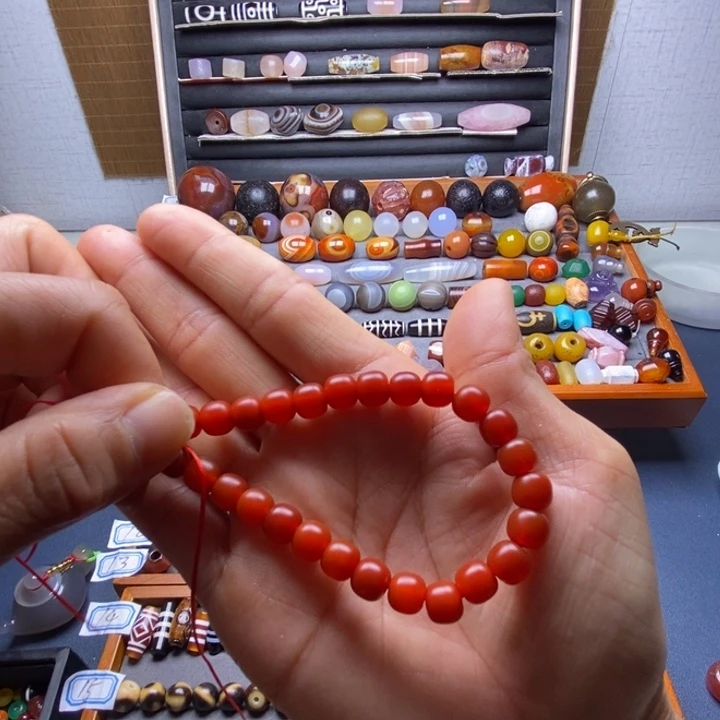 玛瑙/玉髓未镶嵌巴西玛瑙饰品桶珠