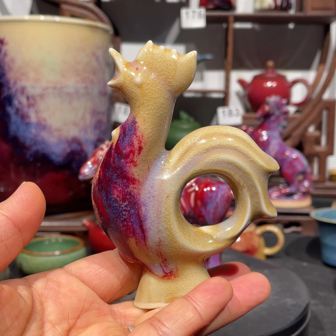 中国神后钧瓷摆件