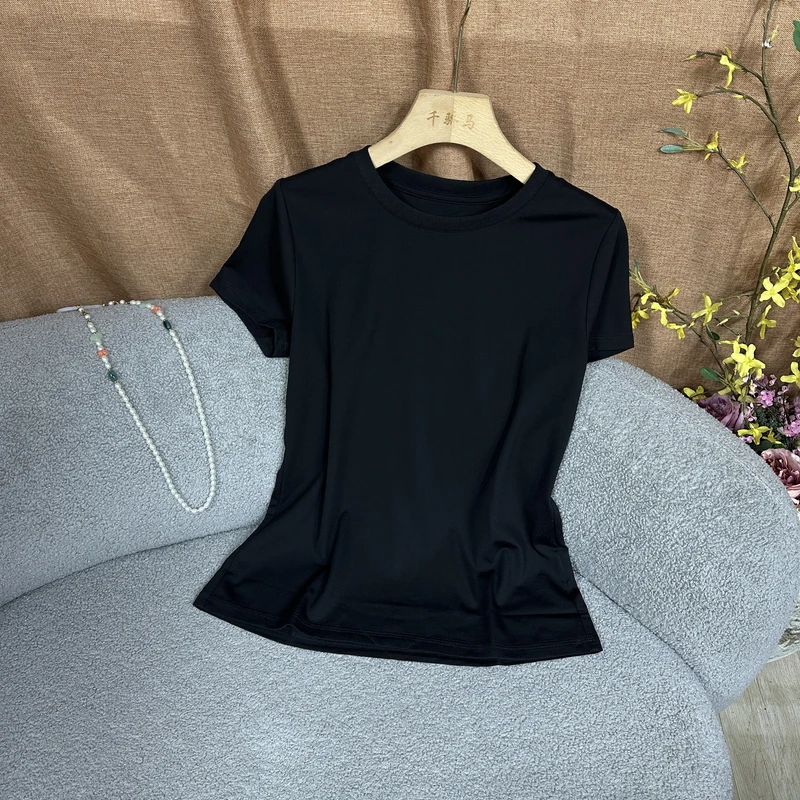 【SHANGLIU】新中式高级高级百搭时尚简约针织夏季短袖SH0369（629）