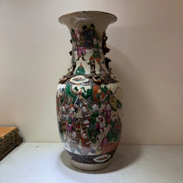 Bcc193d80s5500hh哥釉刀马人物瓶2-8一只耳朵断