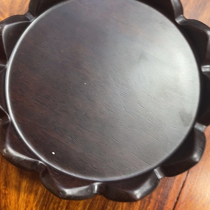 琉璃手工艺品红木底座工艺品8