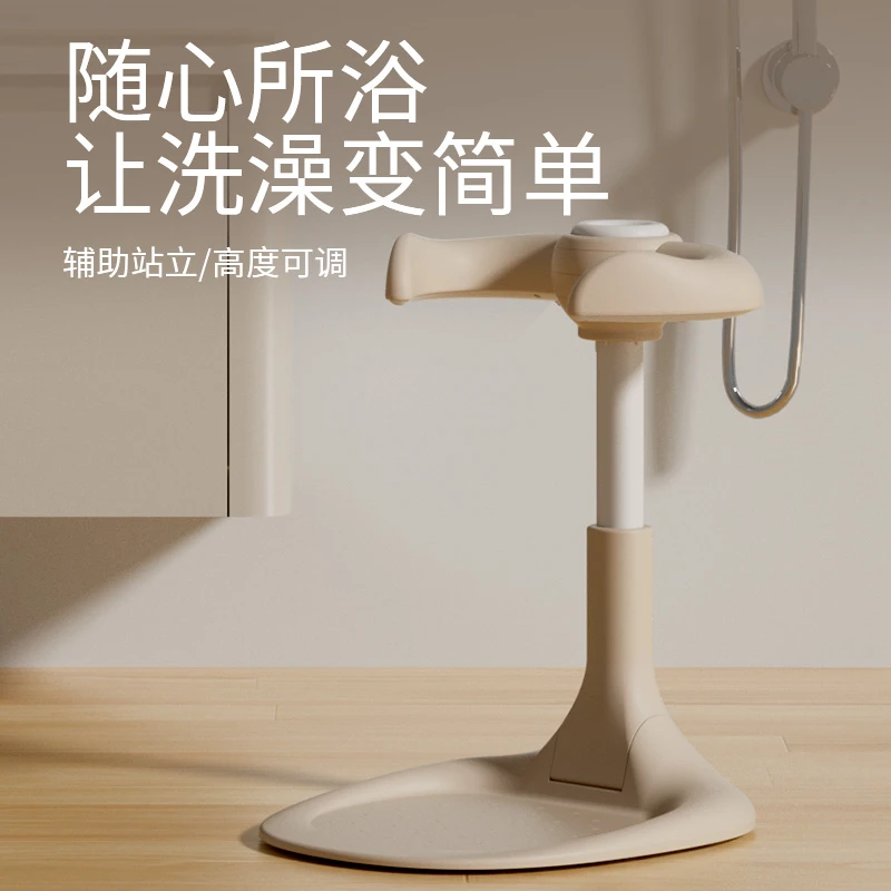 儿童宝宝站立洗澡神器婴幼儿婴儿淋浴澡盆沐浴可折叠洗头屁屁洗浴