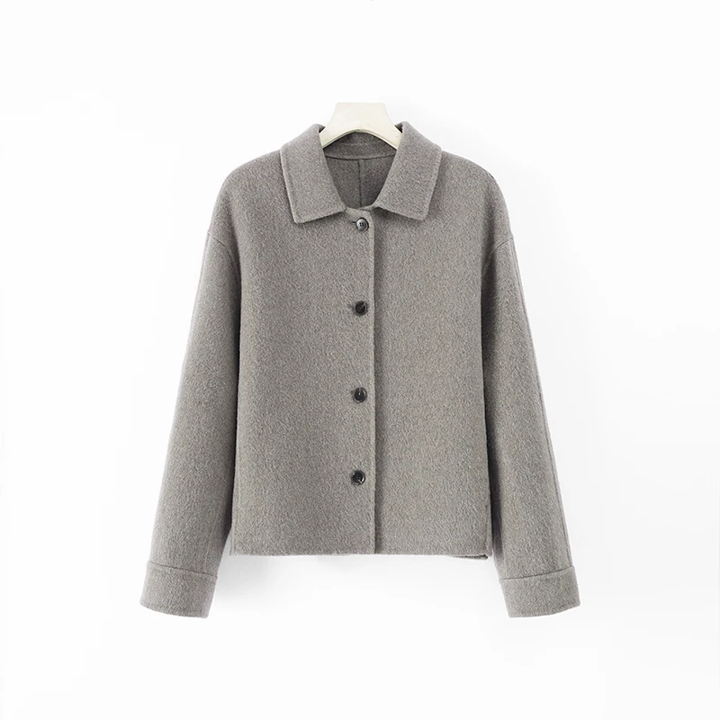 时尚百搭毛呢外套WH-081