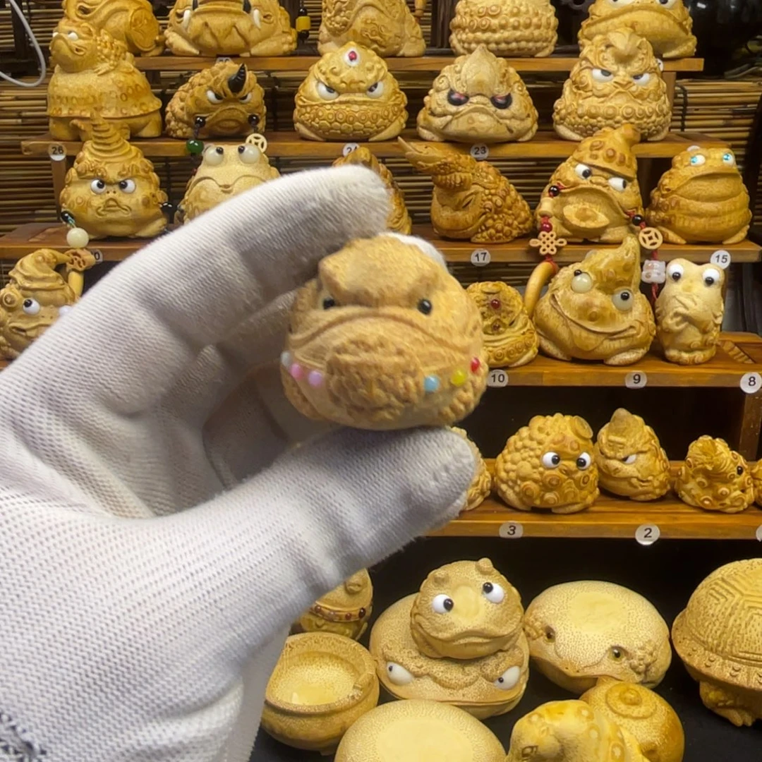 竹个性文玩竹雕金蟾