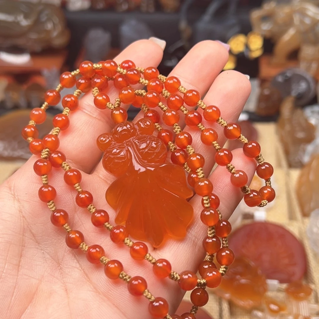 玛瑙/玉髓颈饰合金