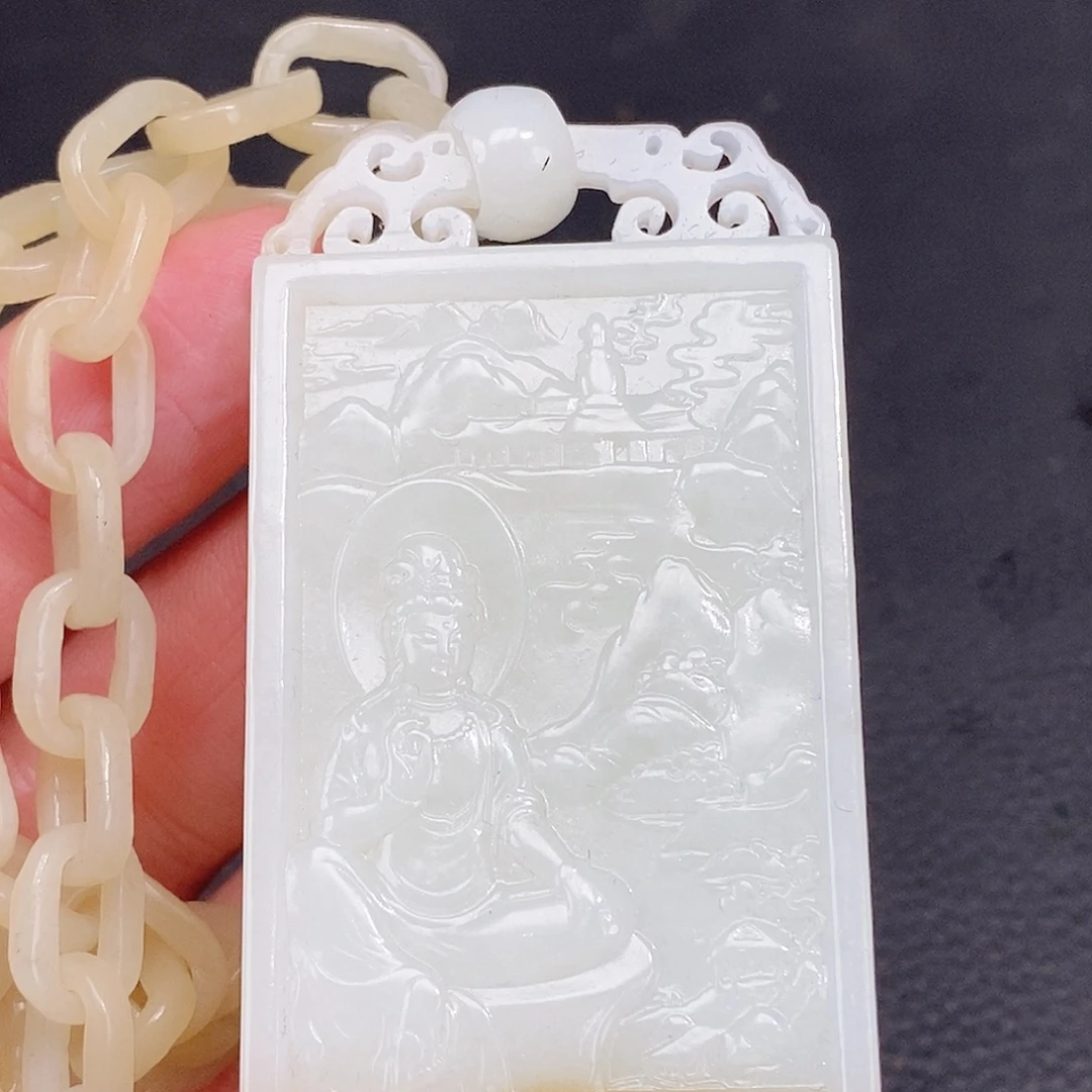 和田玉未镶嵌颈饰