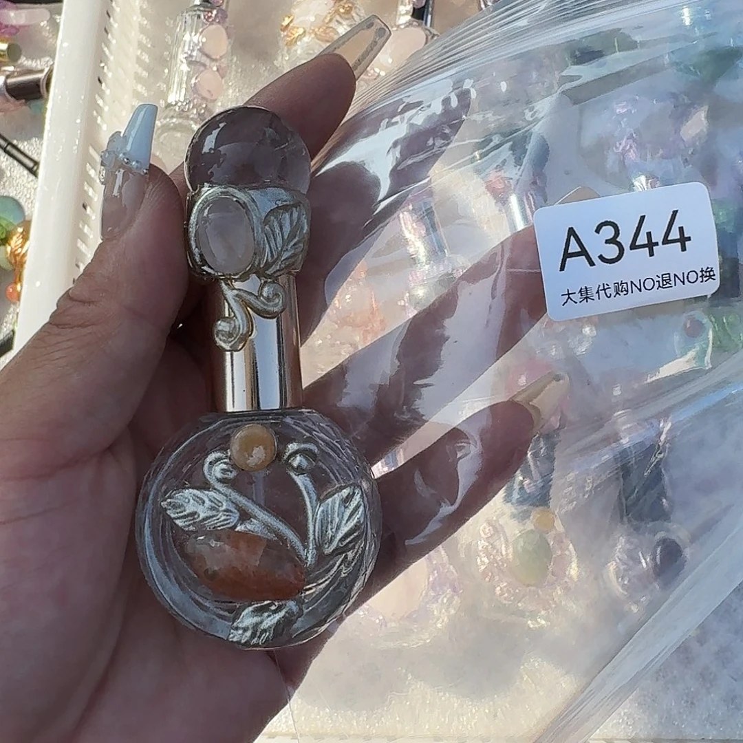 爱***屁未镶嵌手链烟晶紫水晶