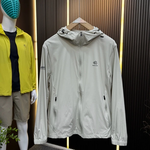 新款男士夏季连帽防晒外套薄料钓鱼骑行服户外登山通用防晒皮肤衣