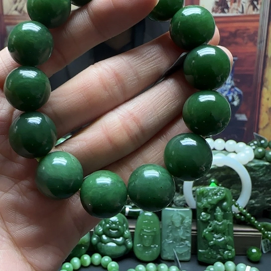 和田玉手串未镶嵌