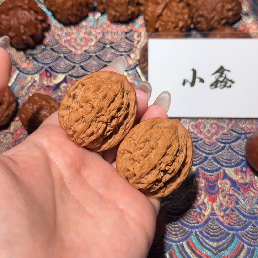 把件核桃37麦穗虎头文玩核桃