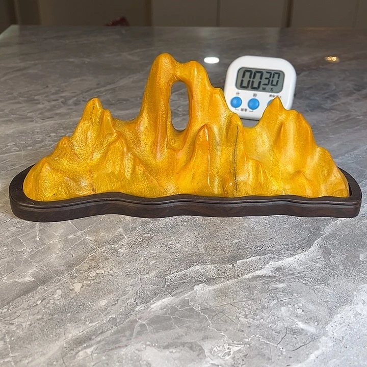 金***豆奇石茶宠鱼缸文房摆件