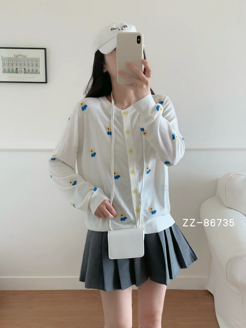 2025新款网红爆款别致针织衫上衣高级感春季开衫毛衣86735