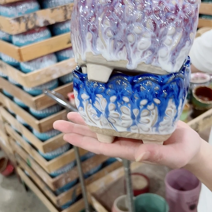 有孔，满10元发货多肉陶瓷花盆
