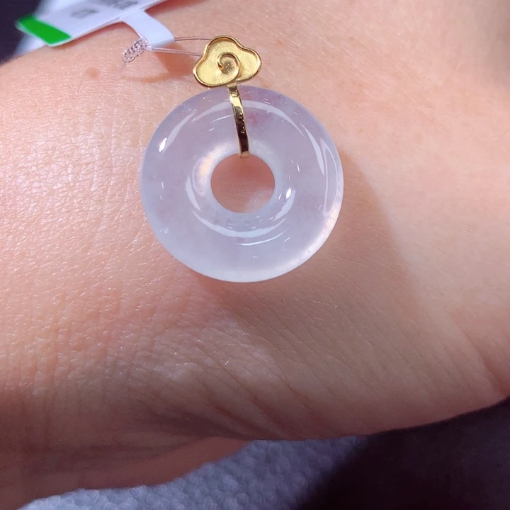 定制翡翠18K金镶嵌翡翠