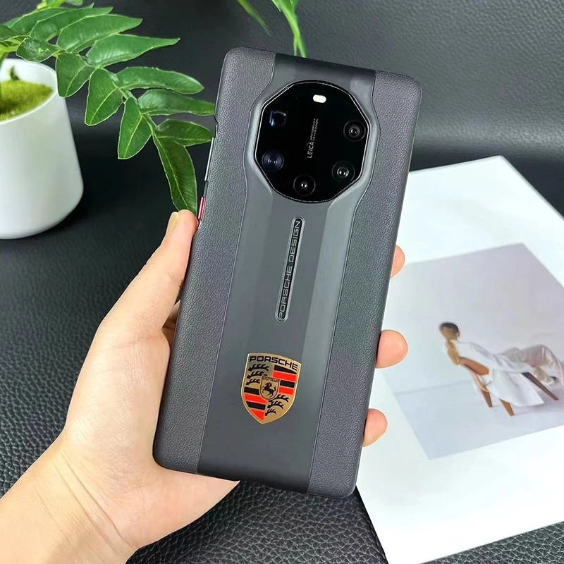 适用华为Mate40rs保时捷手机壳真皮全包超薄防摔40rs保护套简约男