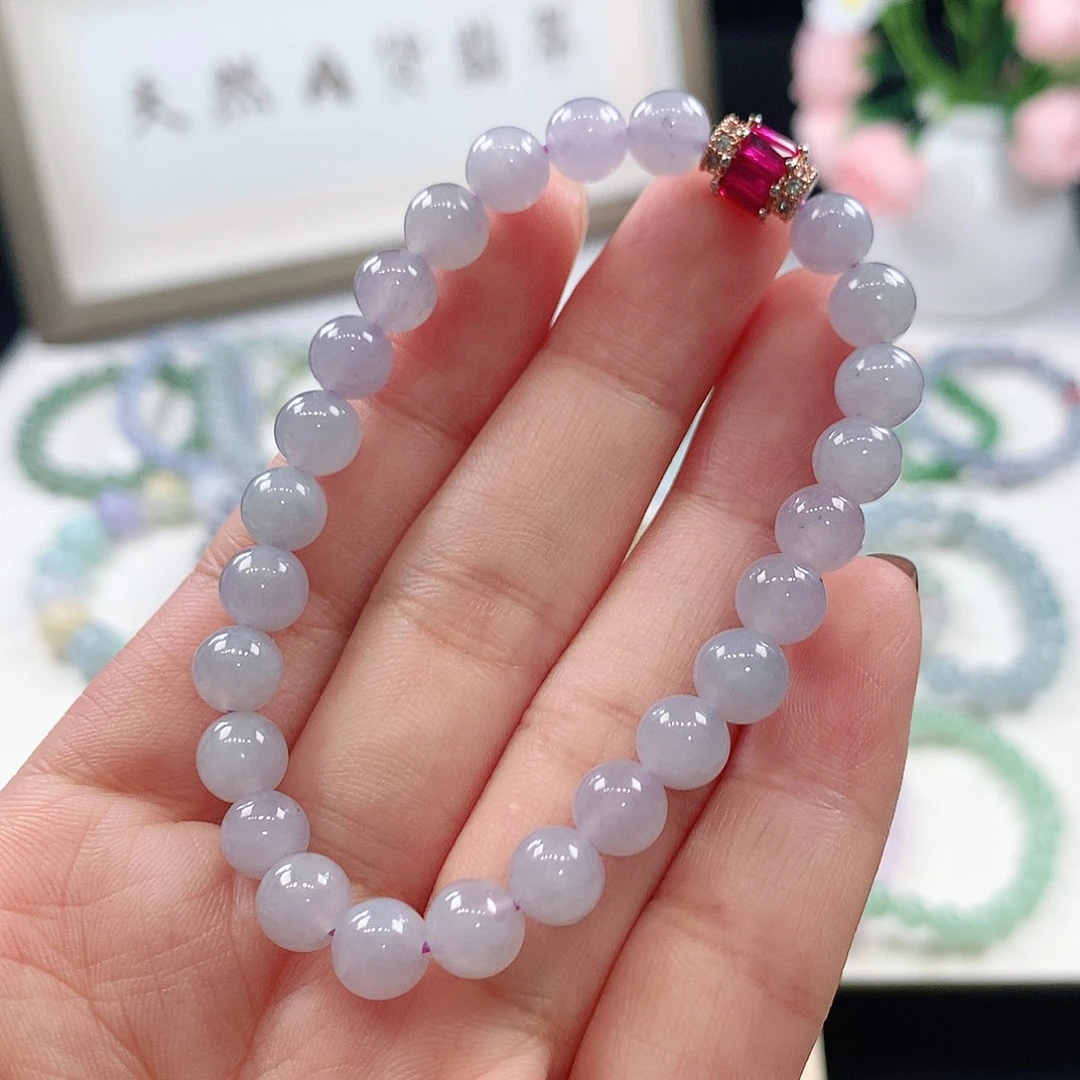 翡翠未镶嵌手链6.8mm