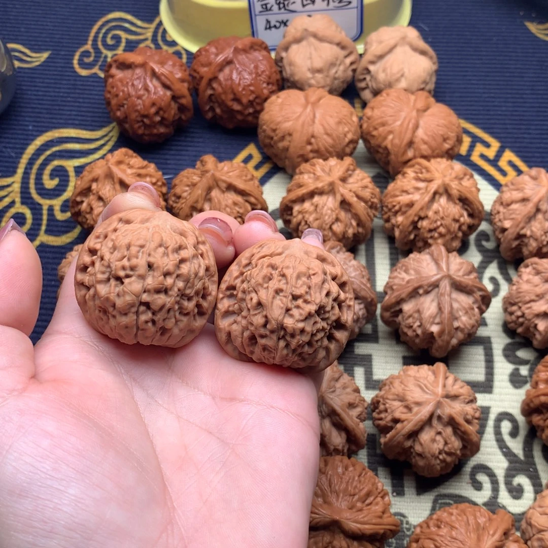 文玩核桃吊坠心*莲花