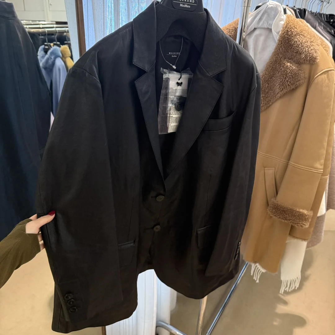 全新未使用 MaxMara MARAT 皮制西装外套