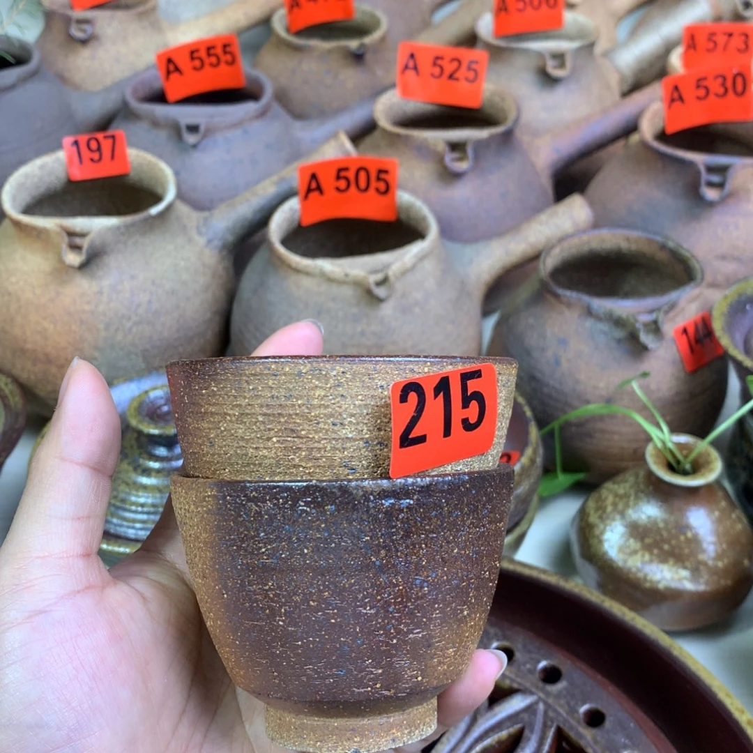 深**士柴烧粗陶主人杯一物一拍130毫升