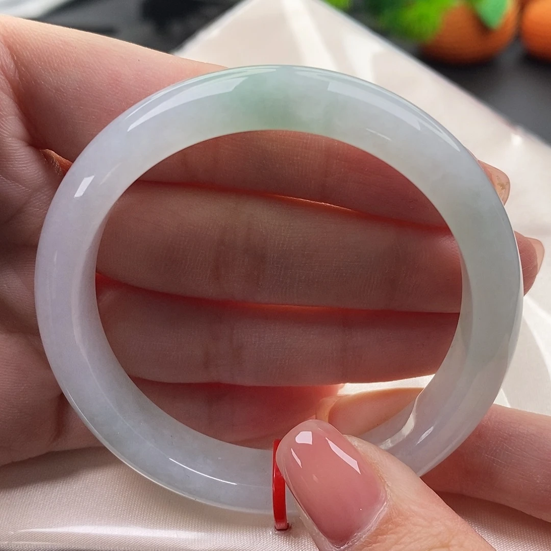 翡翠未镶嵌手镯（圆镯）缅甸天然A货翡翠 53