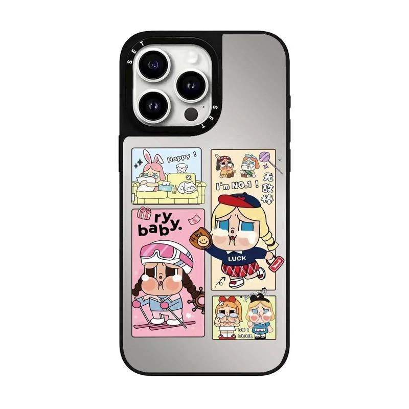 潮玩系列CASETI明星同款黑框亚克力FI苹果手机壳16pro