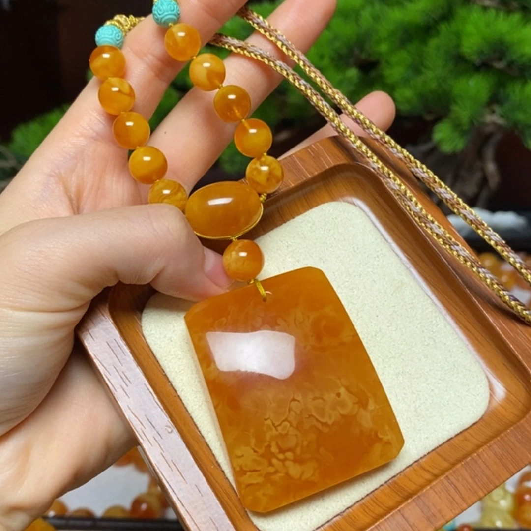 【闪购商品】蜜蜡颈饰未镶嵌项链