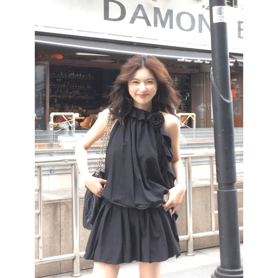 FORNI 花花世界夏季显瘦时尚辣妹连衣裙百搭LL