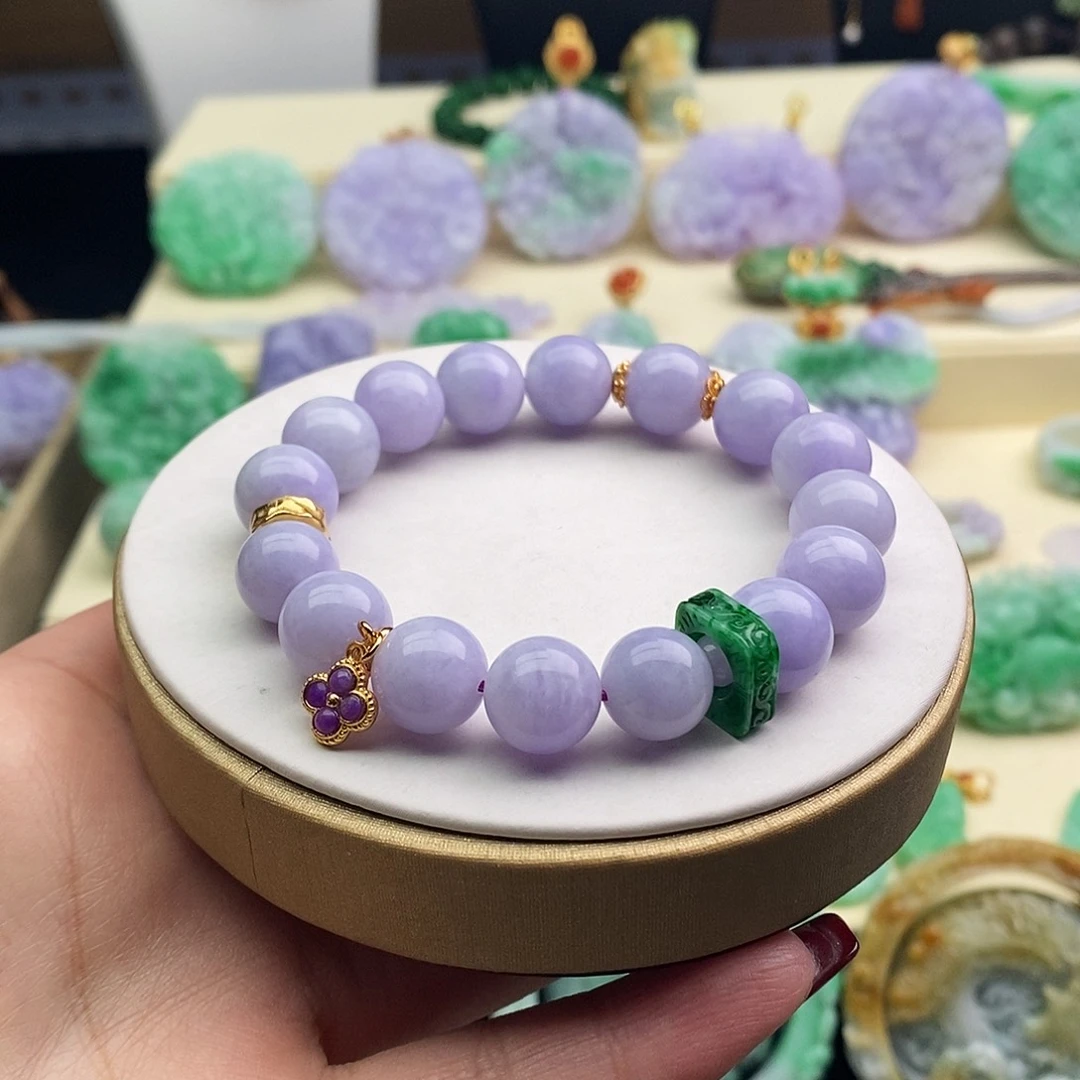 柔***风翡翠未镶嵌手串手串