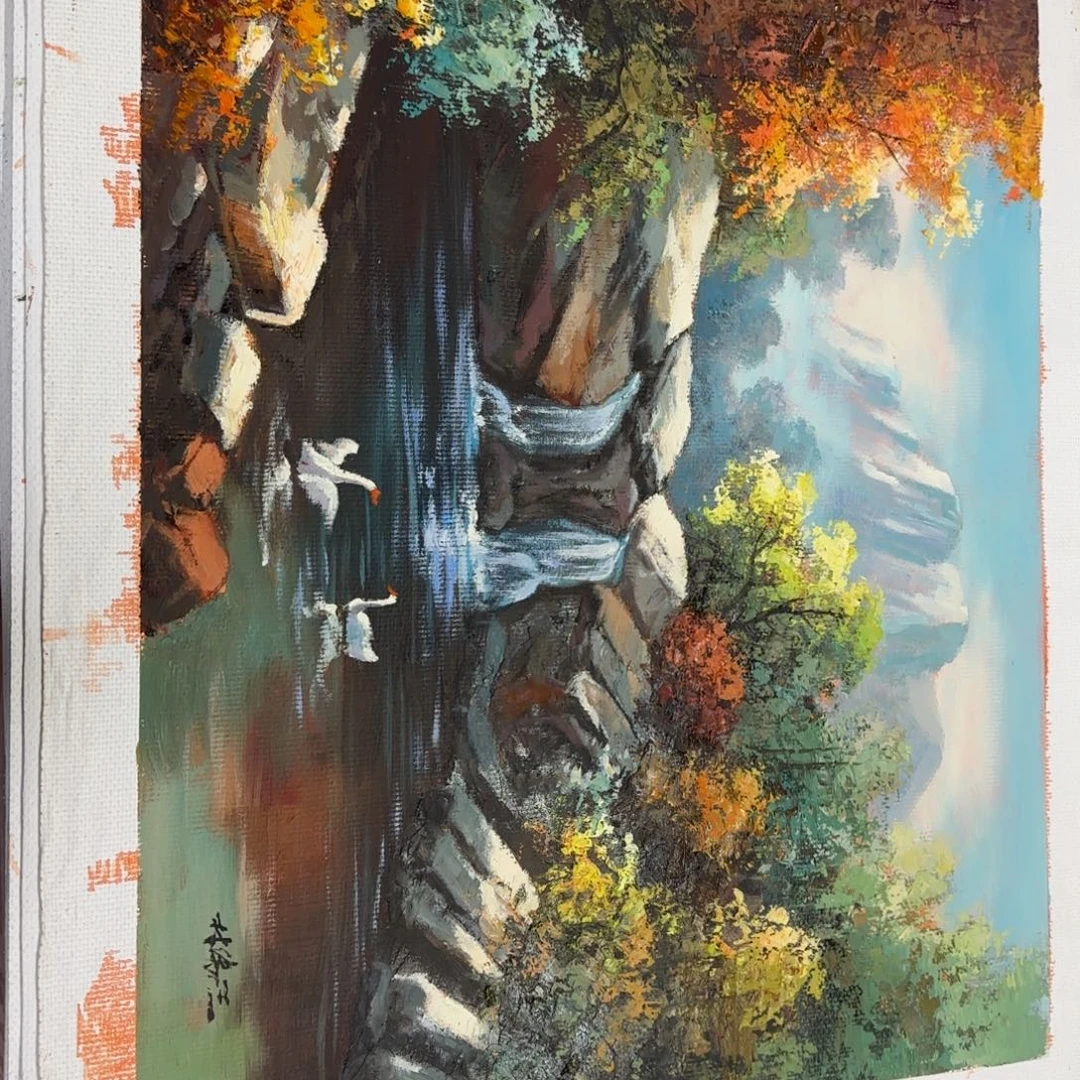 油画加油加油努力加油加油