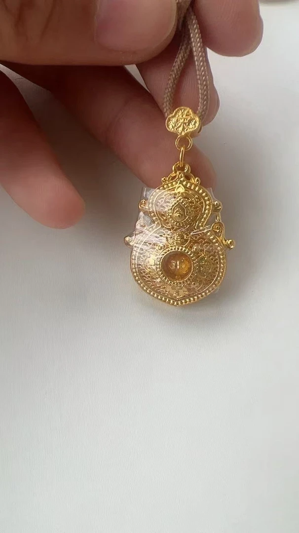 足金时尚吊坠四美葫芦