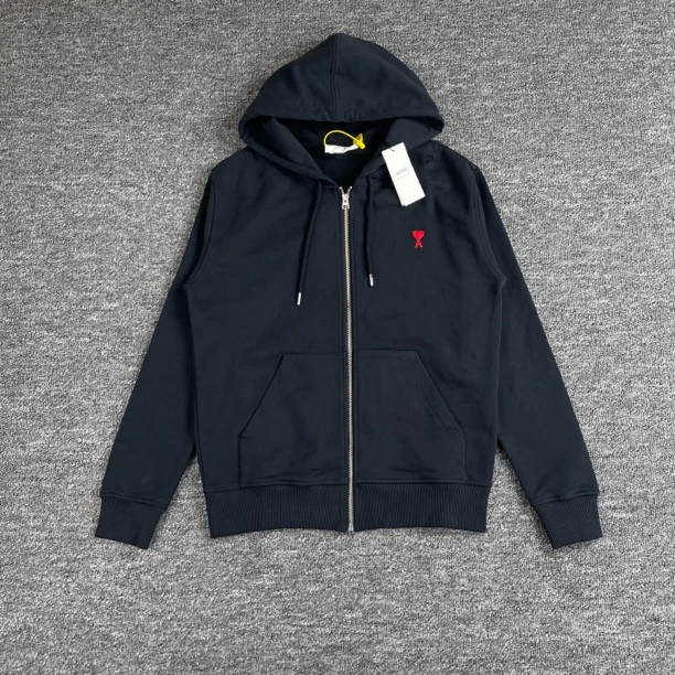 全新未使用 AMIRI 6932/AMIPARIS 深蓝色卫衣外套/L码/全新带吊