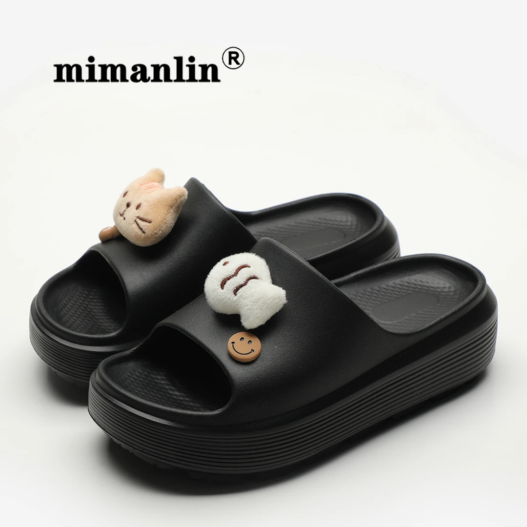 2025夏季eva厚底拖鞋女外穿踩屎感室内居家防滑软底可爱EVA凉拖鞋