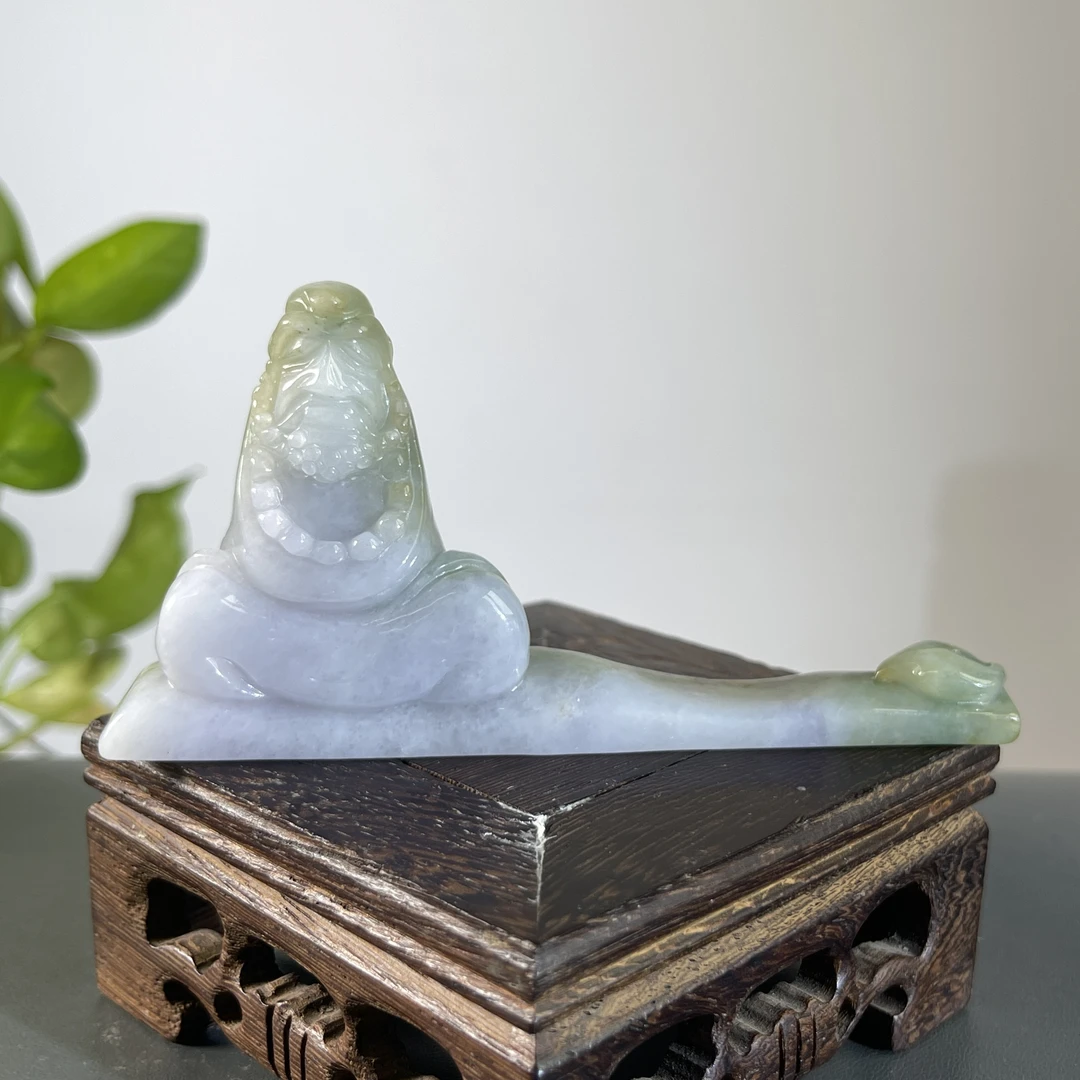 JYB09-011  天然缅甸A货翡翠  翡翠香插