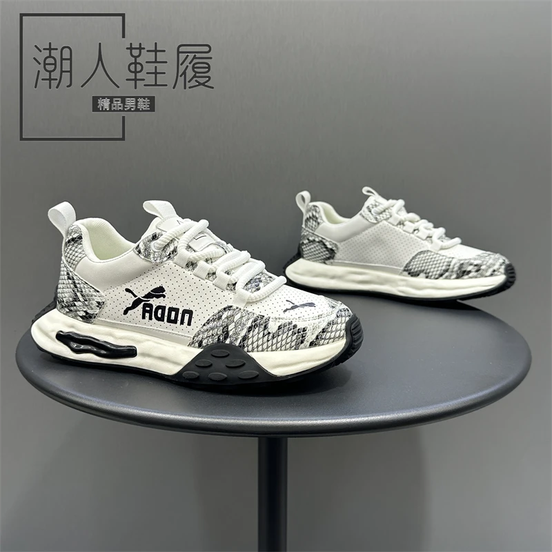 潮牌男鞋25秋季新款厚底增高阿甘鞋舒适百搭休闲鞋潮流时尚运动鞋