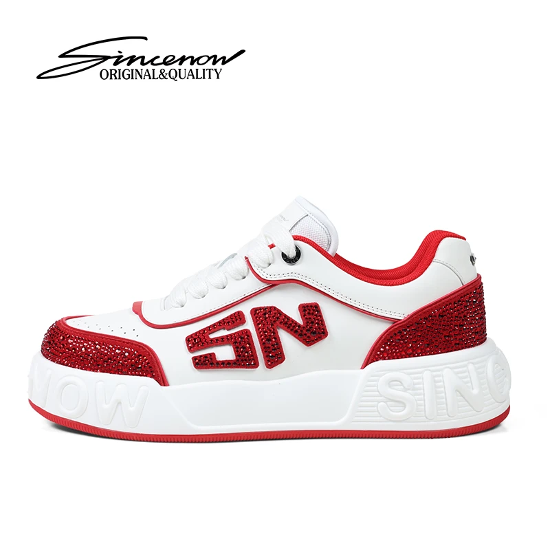 SINCENOW2025新款时尚高端星钻男款小众时尚百搭休闲运动鞋鞋子