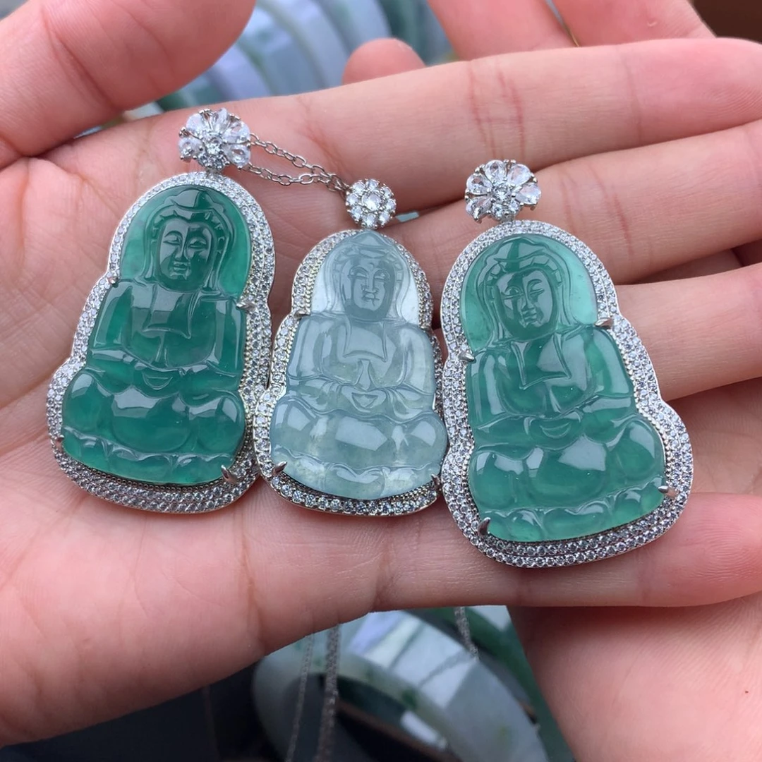 颈饰未镶嵌翡翠挂件